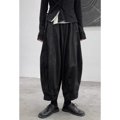 女士春秋九分大碼氣球型哈倫褲