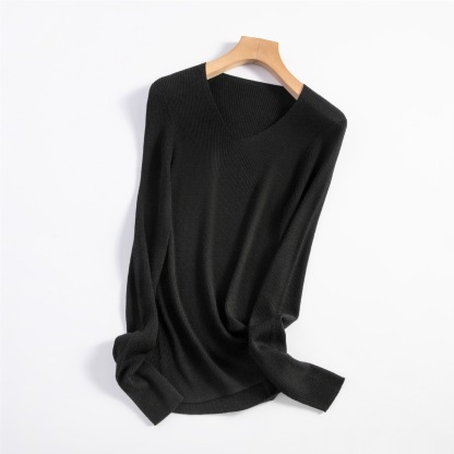 女士早秋無縫半高領100精仿羊毛打底衫