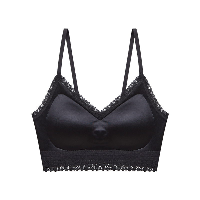 緞面法式性感蕾絲吊帶聚攏無痕內衣
