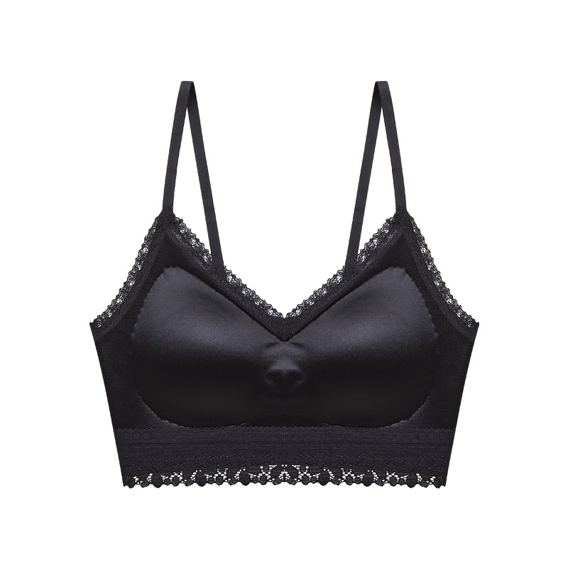 緞面法式性感蕾絲吊帶聚攏無痕內衣