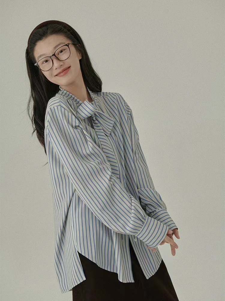 女士學院風襯衫V領針織馬甲