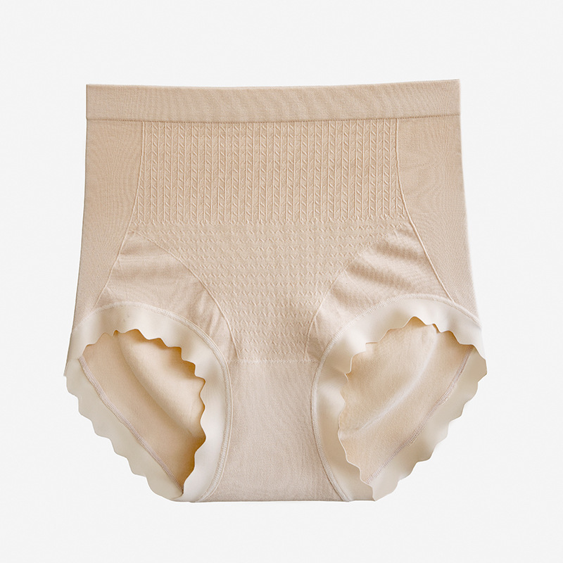 女士桑蠶絲無縫大碼高腰內褲