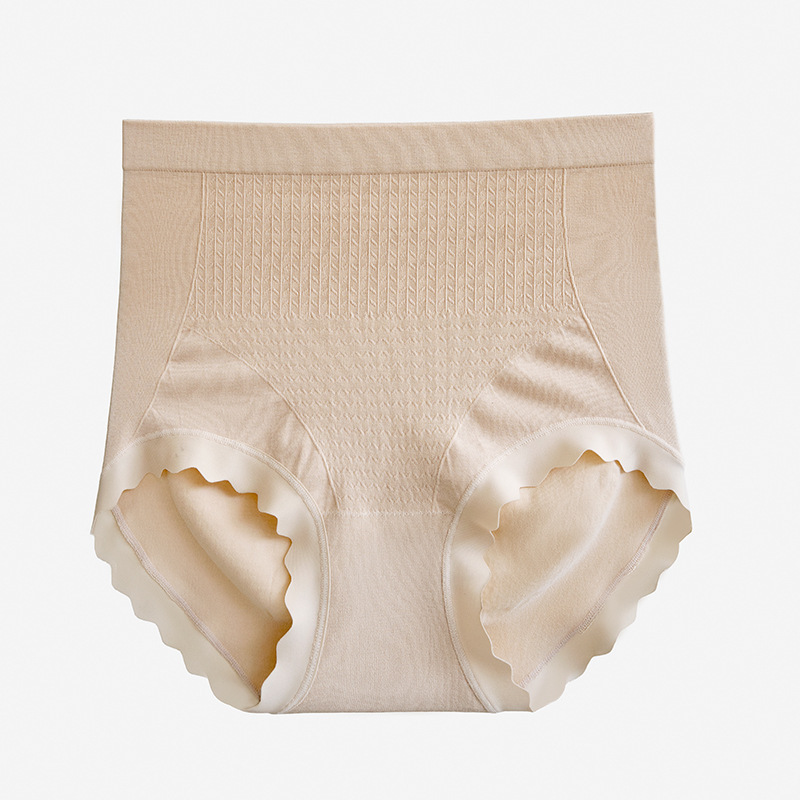 女士桑蠶絲無縫大碼高腰內褲