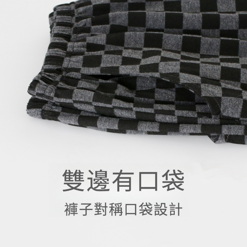情侶春秋純棉鬆緊帶休閒運動褲