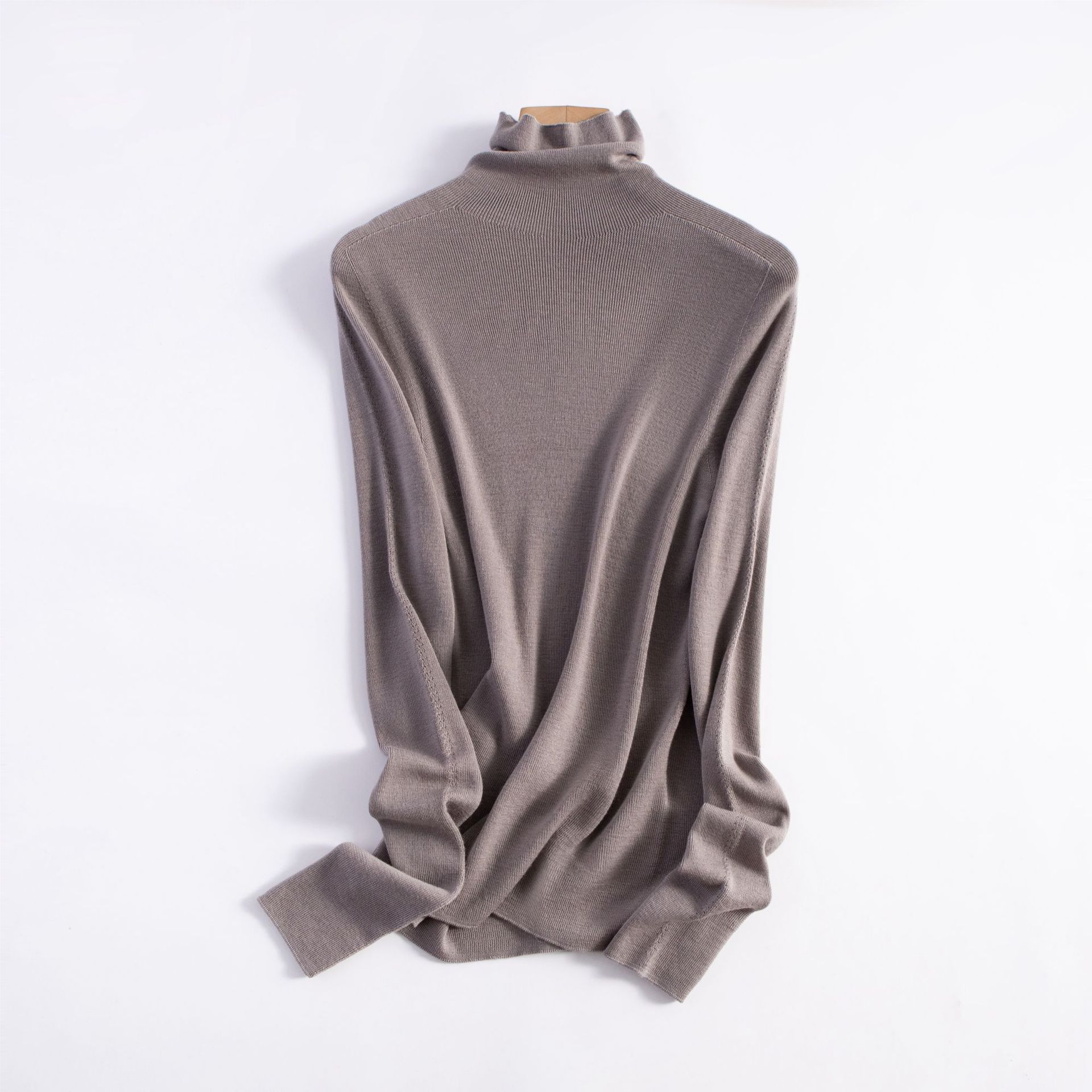 女士無縫一體手指套羊毛衫