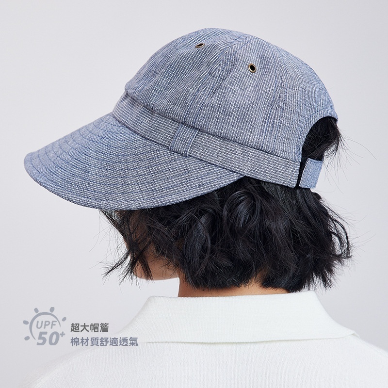 加大簷可扎馬尾棒球遮陽帽