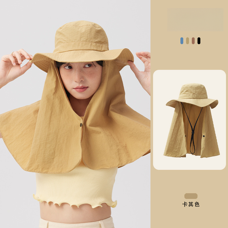 遮陽帽全方位防護漁夫帽