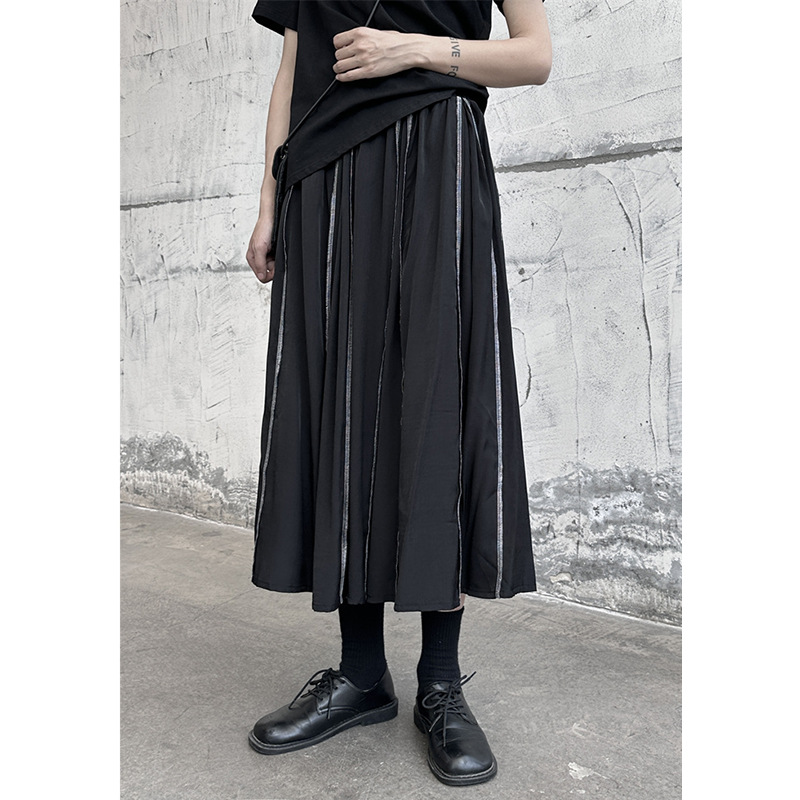 女士春秋不規則百褶半身裙