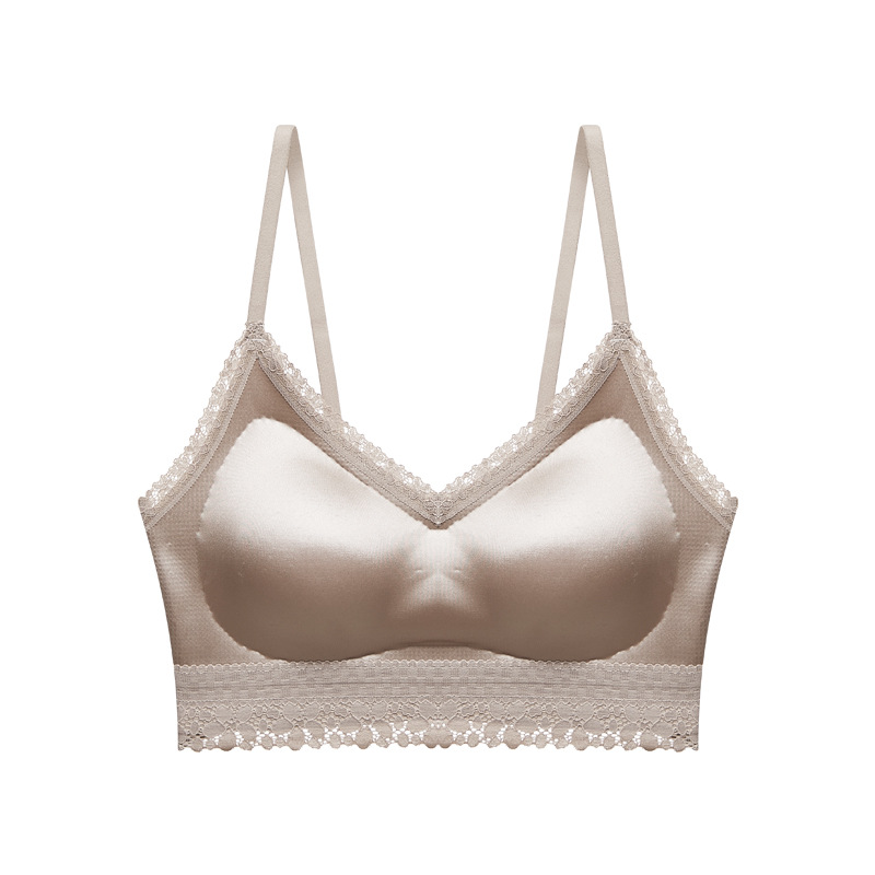 緞面法式性感蕾絲吊帶聚攏無痕內衣