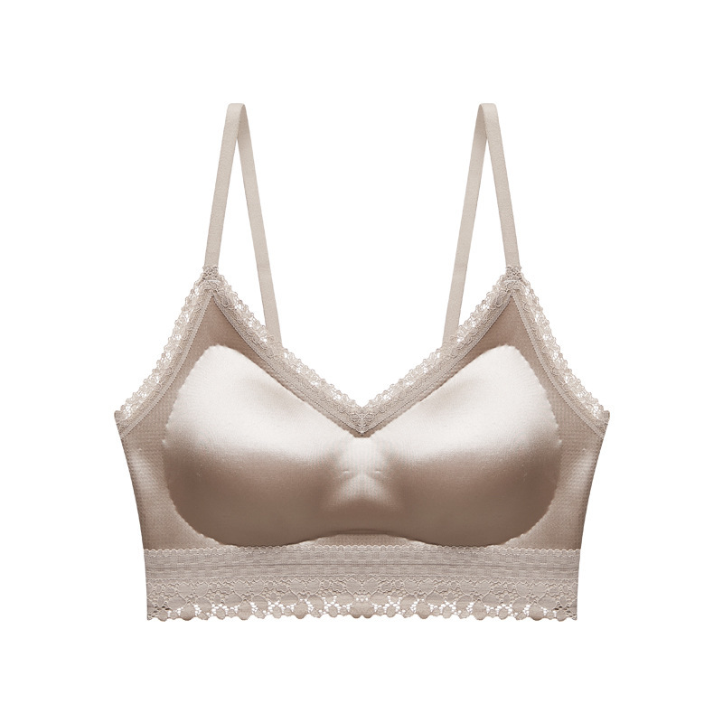緞面法式性感蕾絲吊帶聚攏無痕內衣