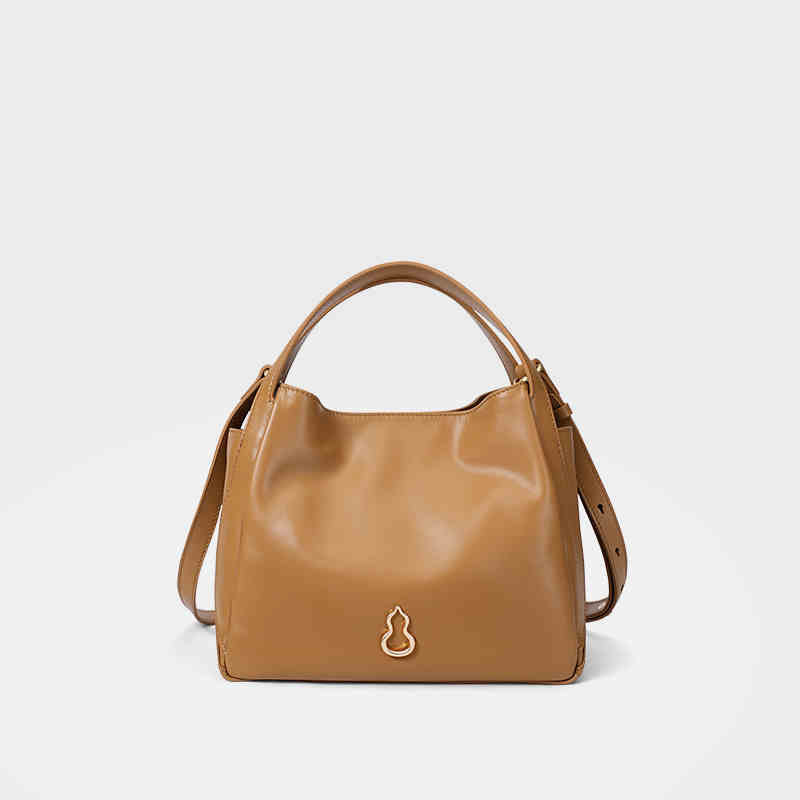 圓滿包頭層牛皮手拎菜籃子