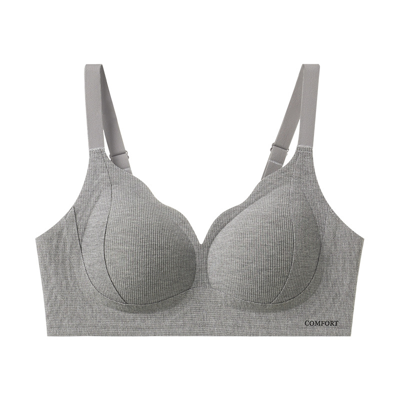 女士秋冬磨毛無鋼圈無痕聚攏內衣