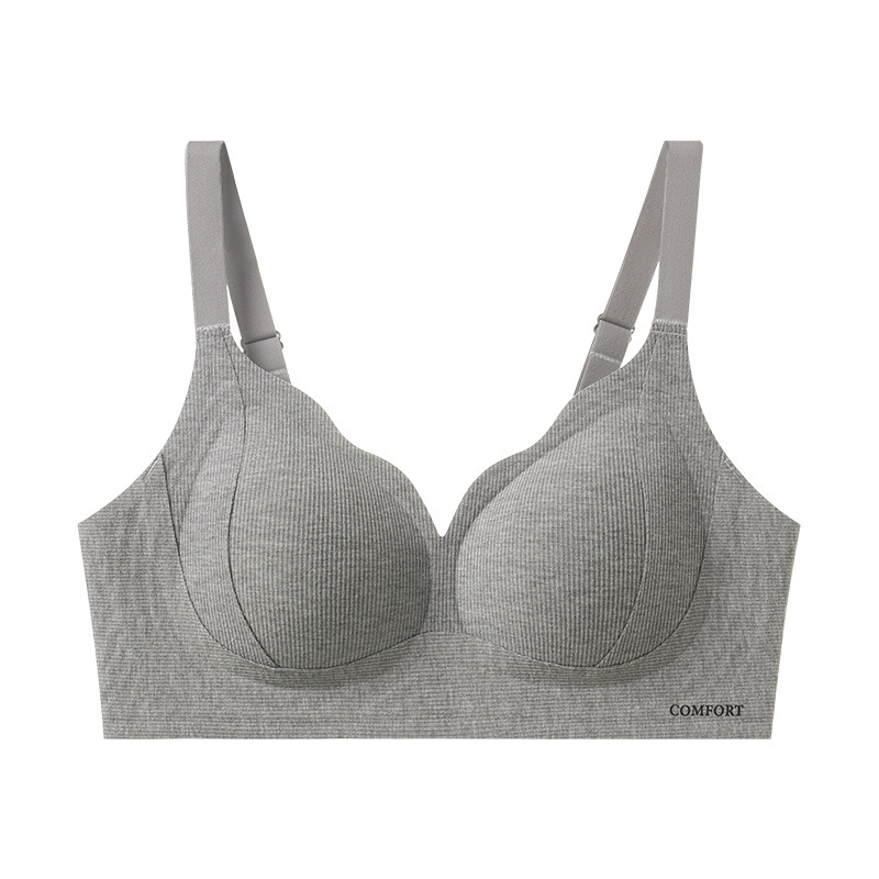 女士秋冬磨毛無鋼圈無痕聚攏內衣