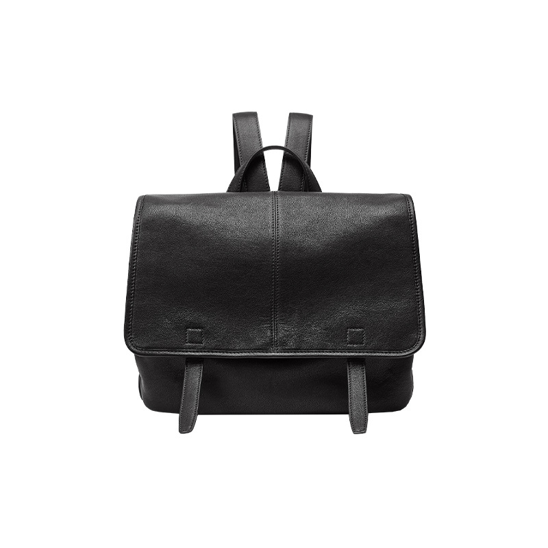 小衆大容量植鞣皮雙肩包