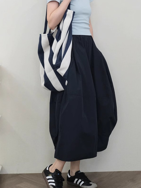 女士春秋空氣感花苞裙