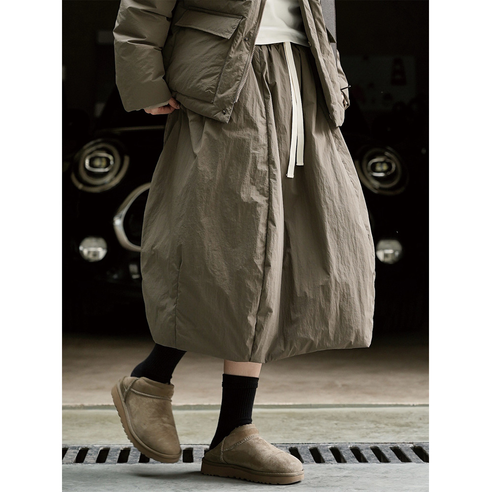 女士冬季90白鴨絨羽絨裙