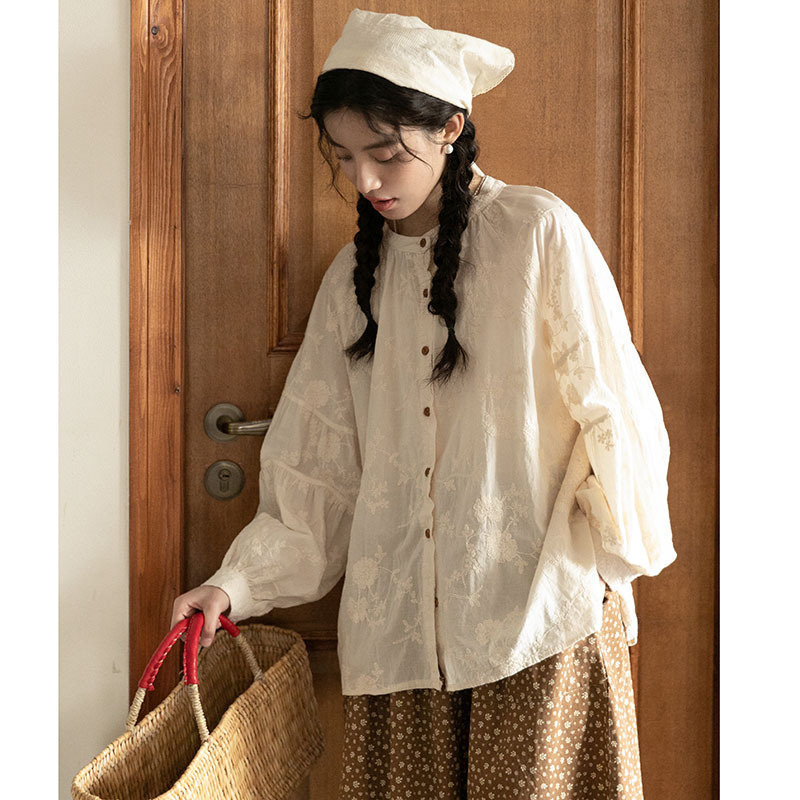 女士日系牛角扣馬甲+襯衫