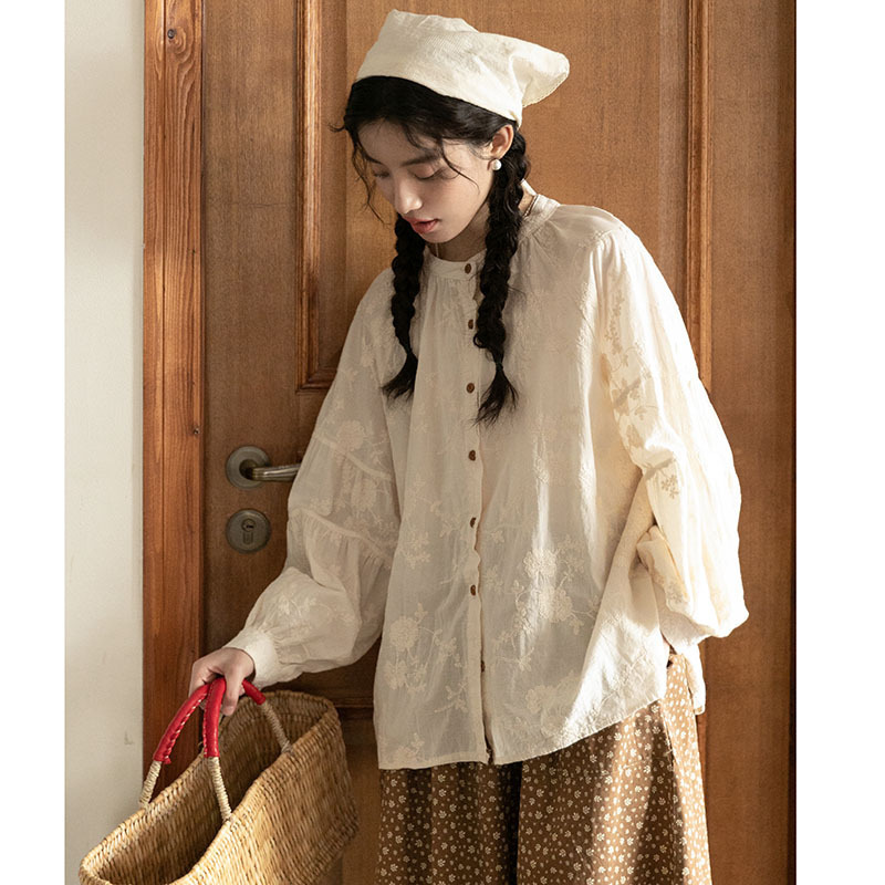 女士日系牛角扣馬甲+襯衫