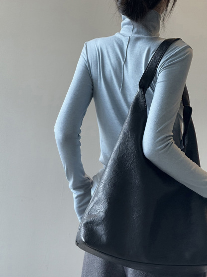 女士秋季韓系天絲羊毛長袖打底T恤