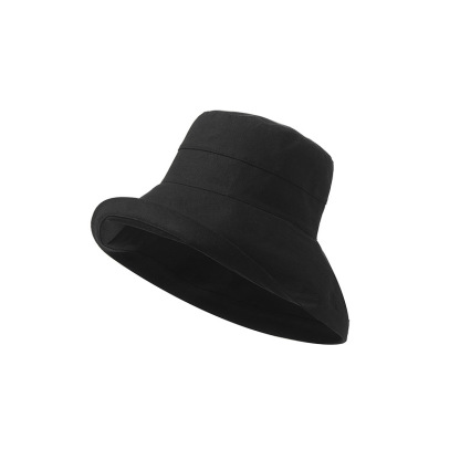 大帽檐日系棉麻可摺疊防曬帽