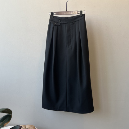 女士春秋壓褶半身裙 