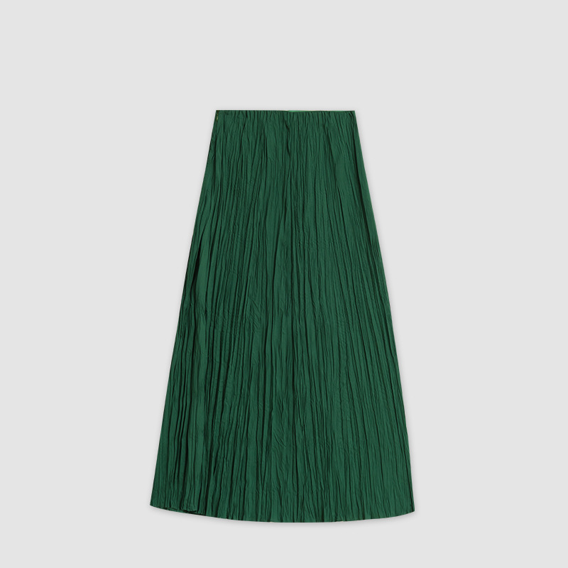 女士春秋綠野仙蹤手工捏褶半身裙