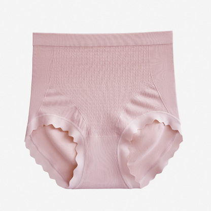 女士桑蠶絲無縫大碼高腰內褲