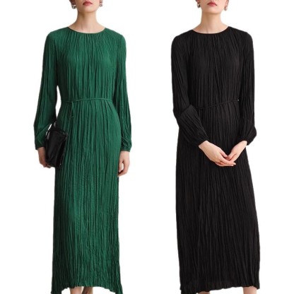 女士春秋綠野仙蹤手工捏褶半身裙