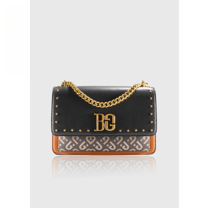 铆钉装饰链条斜挎小方包