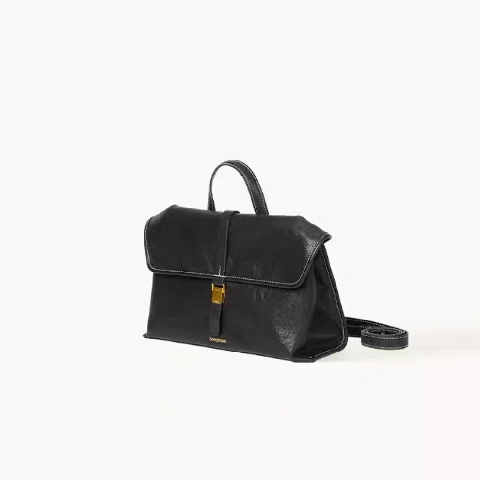 復古美拉德麂皮絨单肩斜挎包