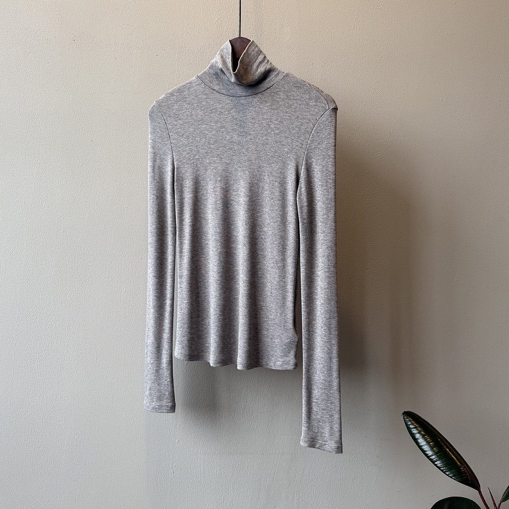 女士秋季韓系天絲羊毛長袖打底T恤