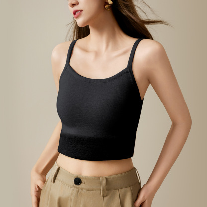 女士秋冬德絨吊帶背心