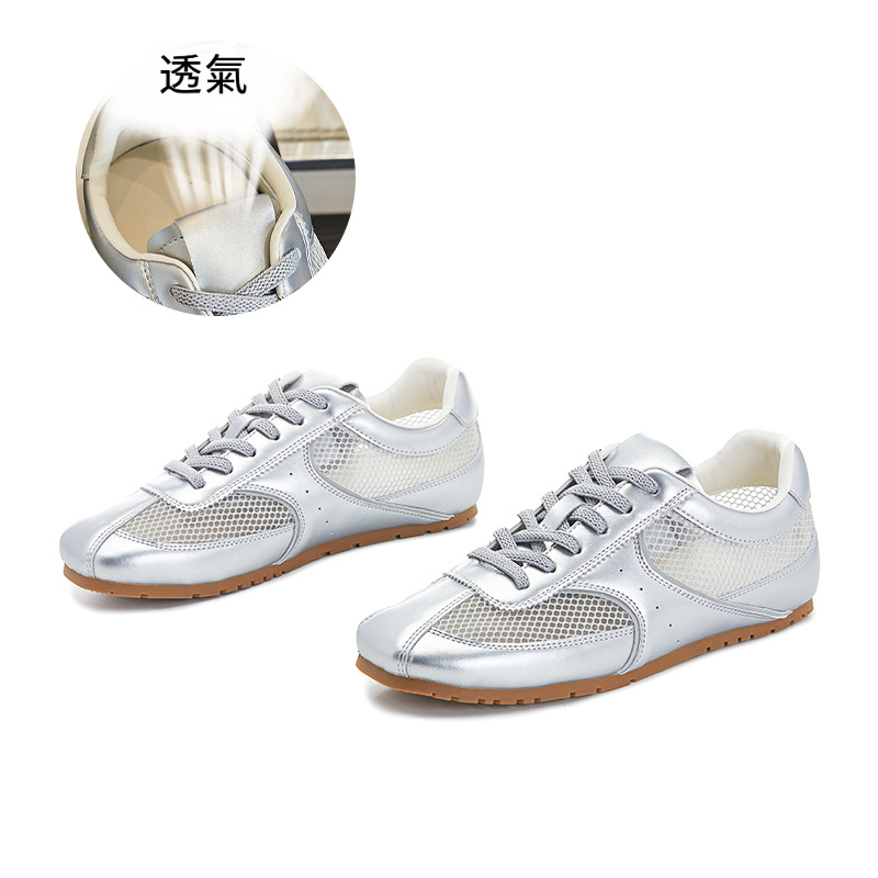 女士春秋平底多色阿甘鞋