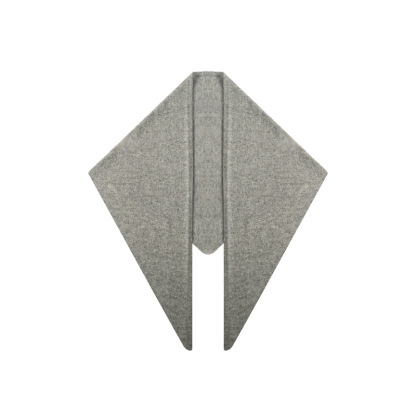 秋冬100%羊毛針織三角圍巾