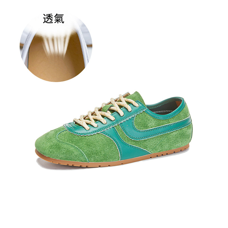 女士春秋平底多色阿甘鞋