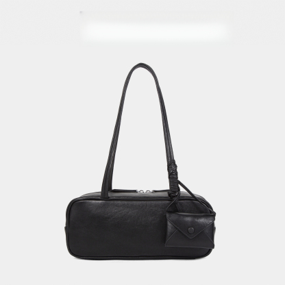 植鞣頭層牛皮法棍包