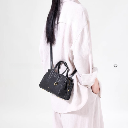 植鞣手提斜挎波士頓手提包