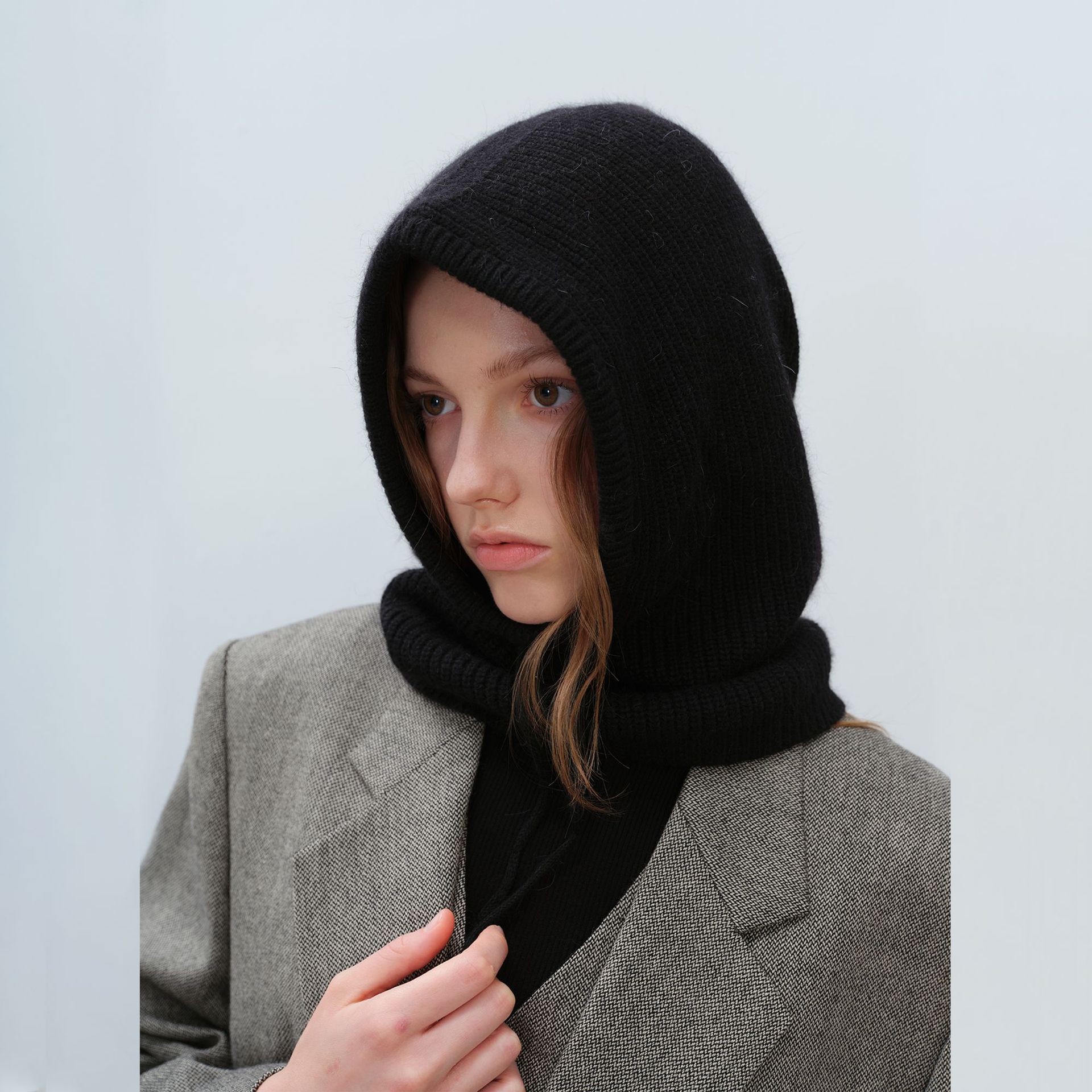 圍脖護頸一體法帽