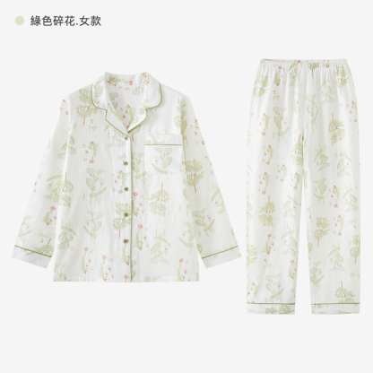 女士春秋純棉卡通睡衣套裝