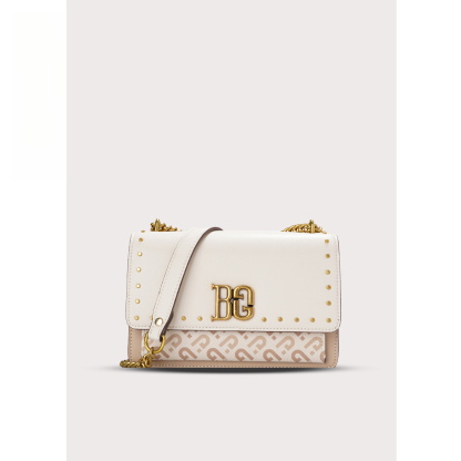 铆钉装饰链条斜挎小方包