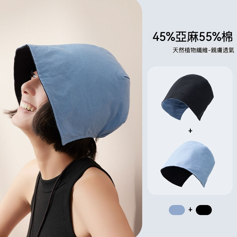 棉麻水桶帽雙面戴漁夫帽