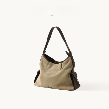 大容量簡約斜挎電腦包hobo包