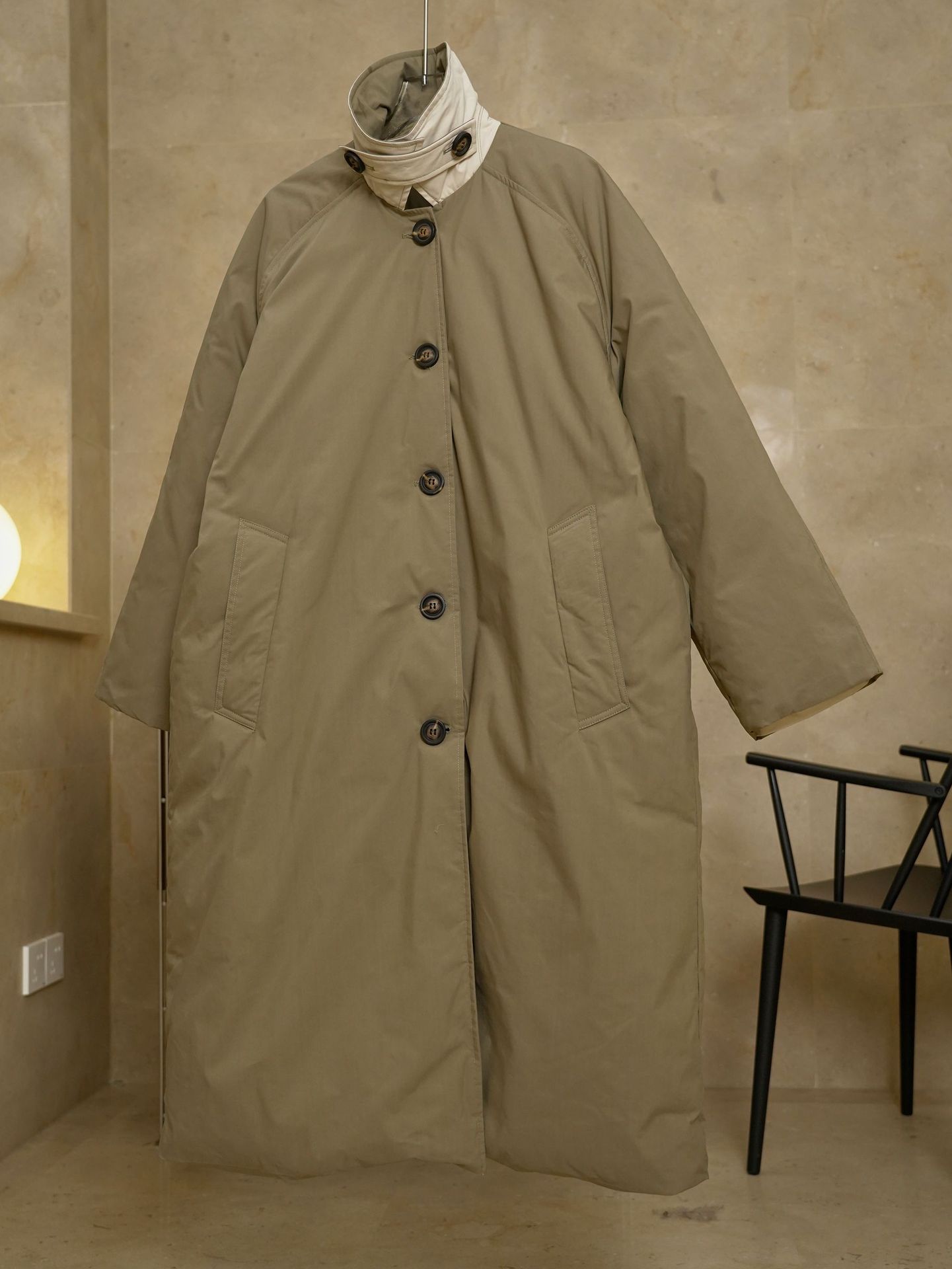 女士冬季立領廓形羽絨服