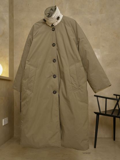 女士冬季立領廓形羽絨服