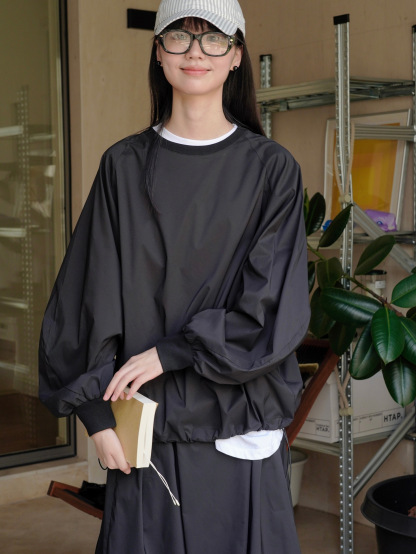 女士春秋運動風廓形衛衣