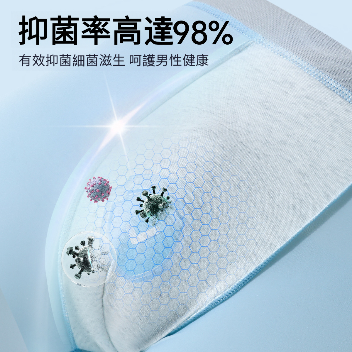 冰絲男士平角內褲