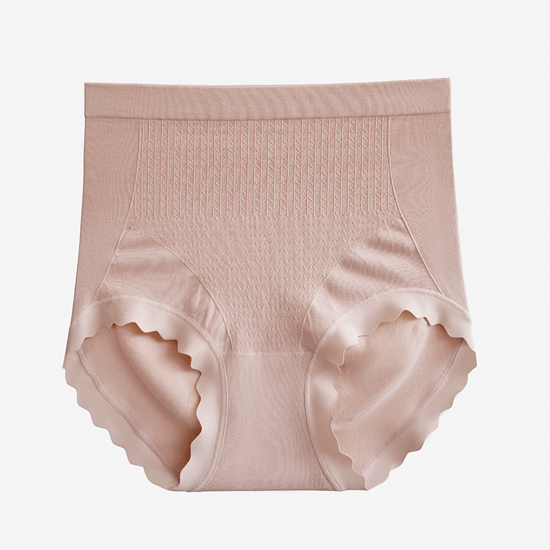 女士桑蠶絲無縫大碼高腰內褲