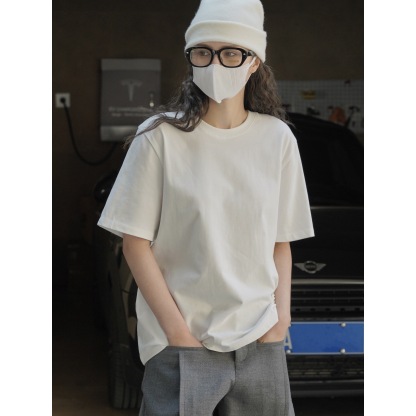 女士春夏廓形柔棉短T恤