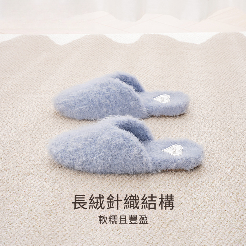 秋冬羊毛毛絨棉拖