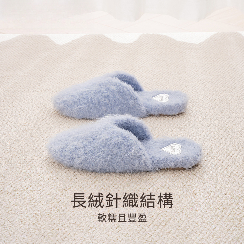 秋冬羊毛毛絨棉拖